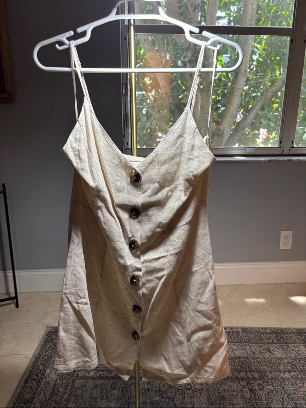Revolve Button-Front Mini Dress - Picture 2 of 4